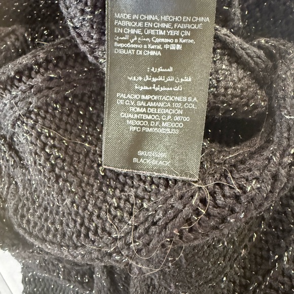 bebe Black Textured Women's Sweater - Picture 4 of 4